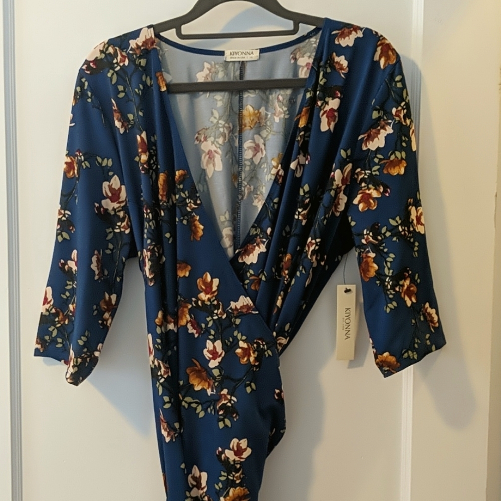 Kiyonna midi wrap dress
